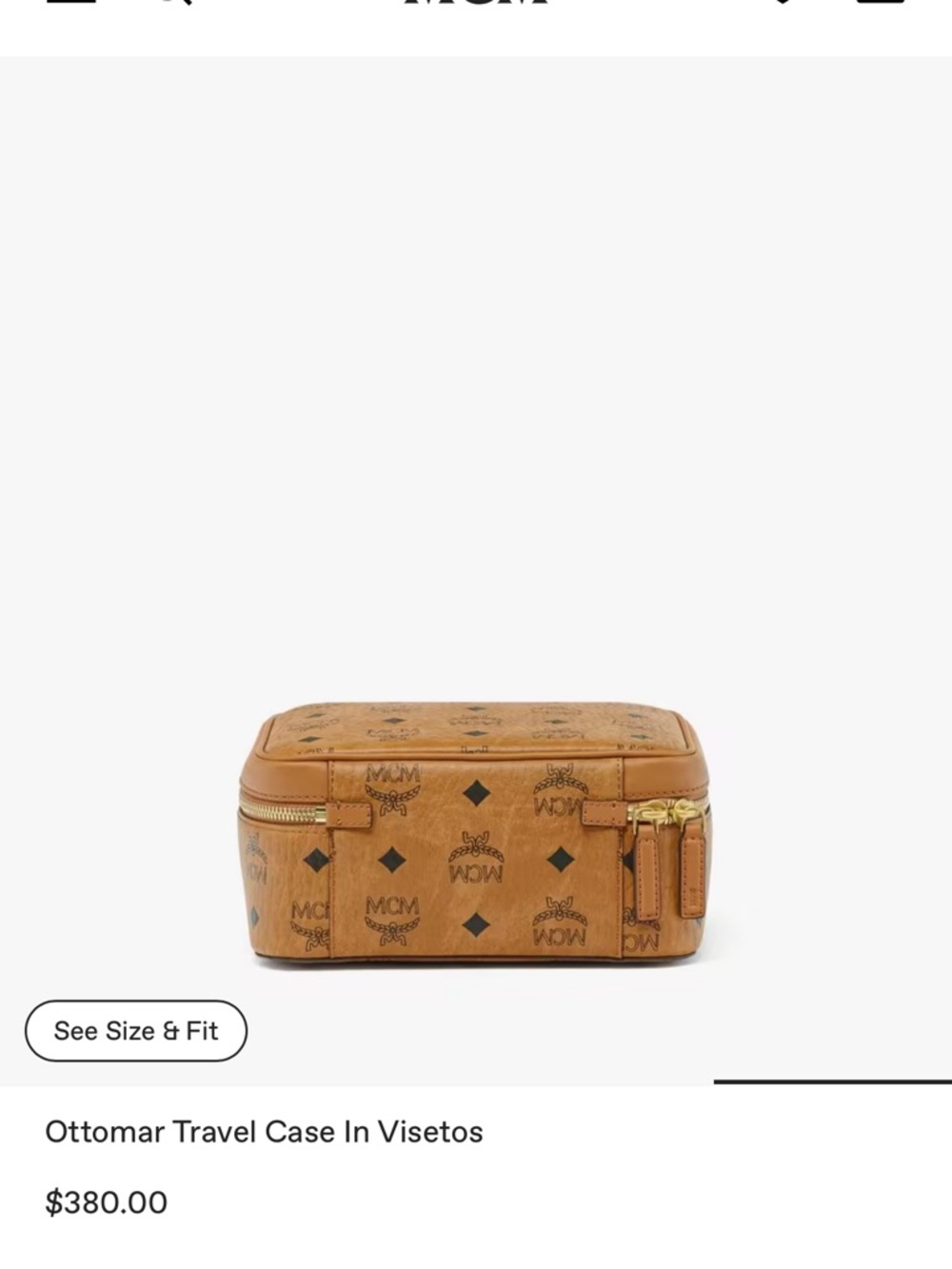 Mcm travel pouch or makeup bag